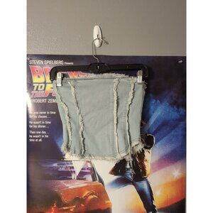 AES Blue Denim Corset Top Junior Size M